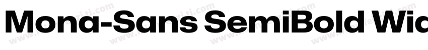 Mona-Sans SemiBold Wide字体转换